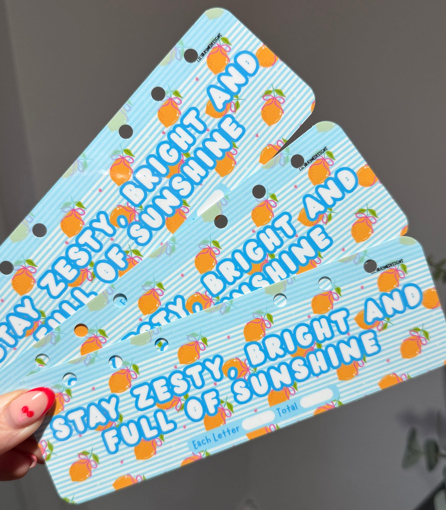 Stay Zesty Bookmark Saving Challenge