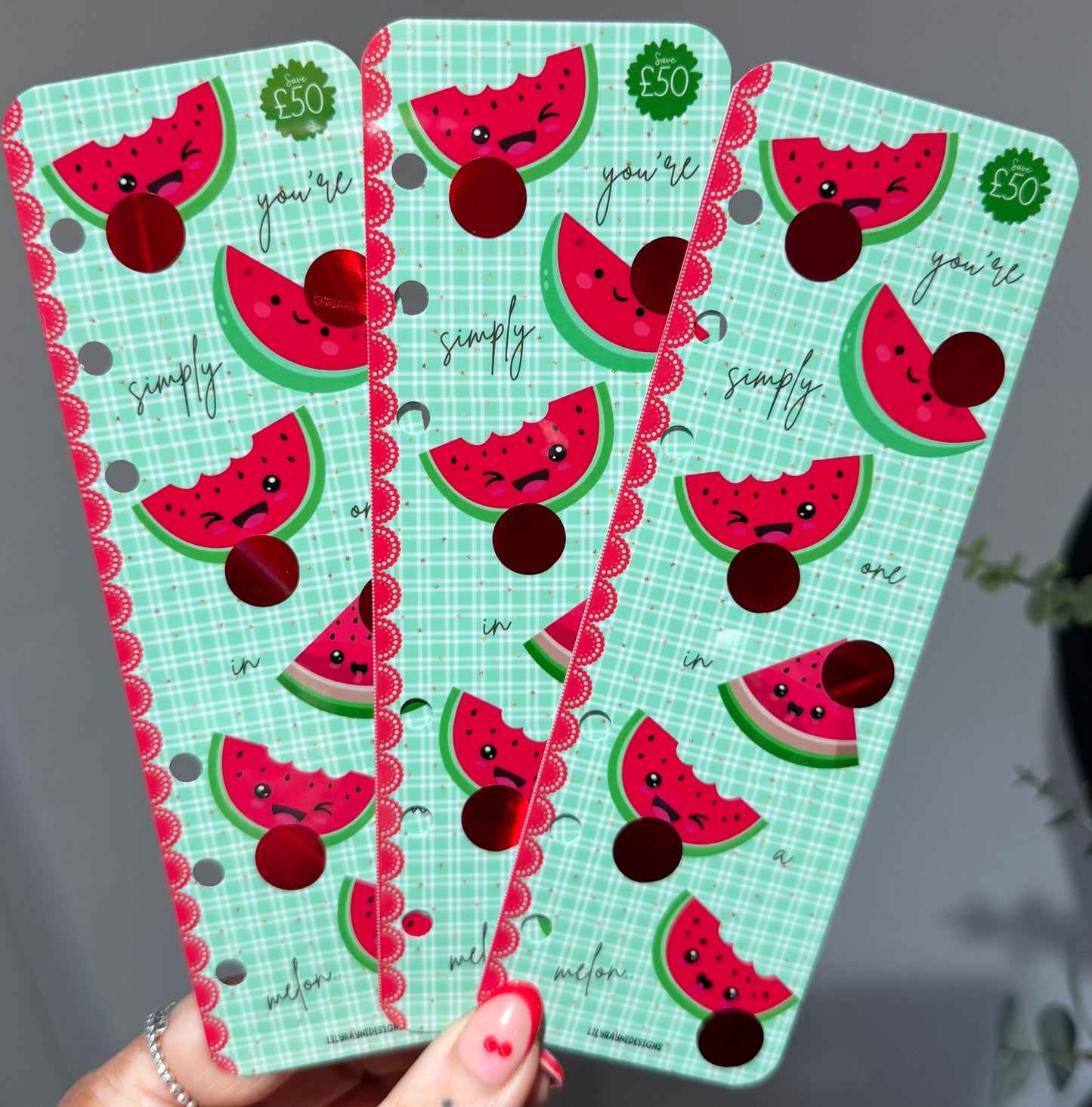Watermelon Bookmark Saving Challenge