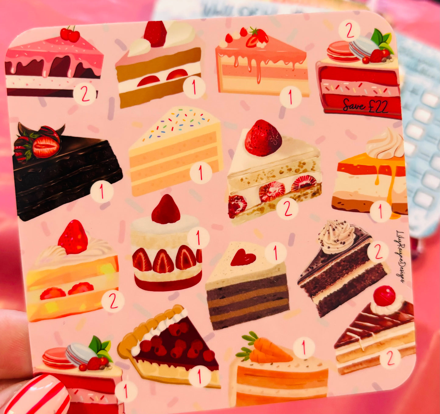 Mini Cake Slice Saving Challenge