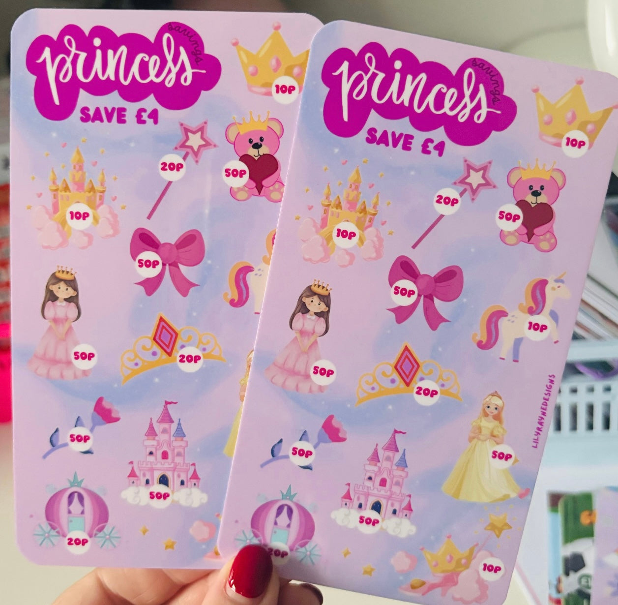 Princess Pocket Money Saving Challenge