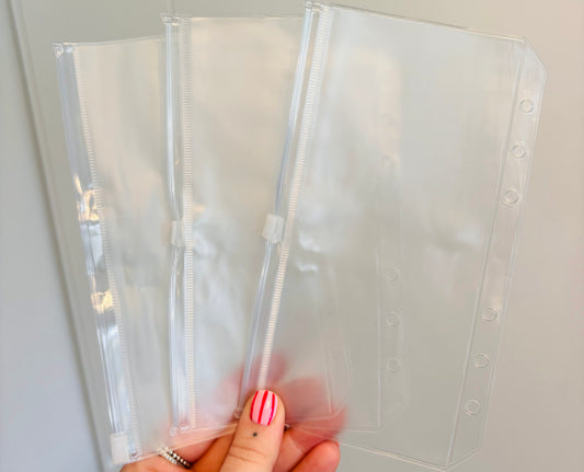 A6 Translucent Binder Wallet