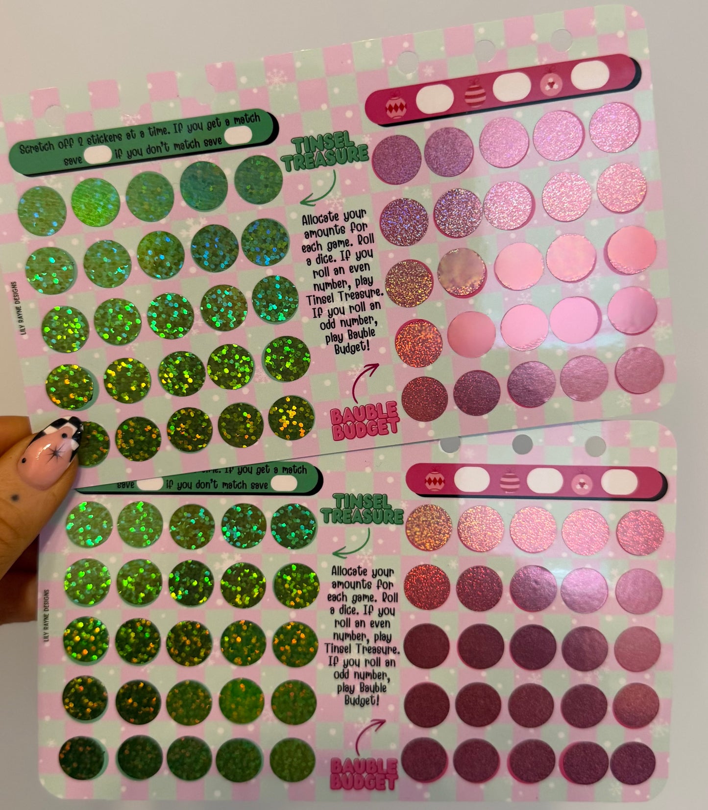 Tinsel Treasure & Bauble Bright Challenge Dashboard