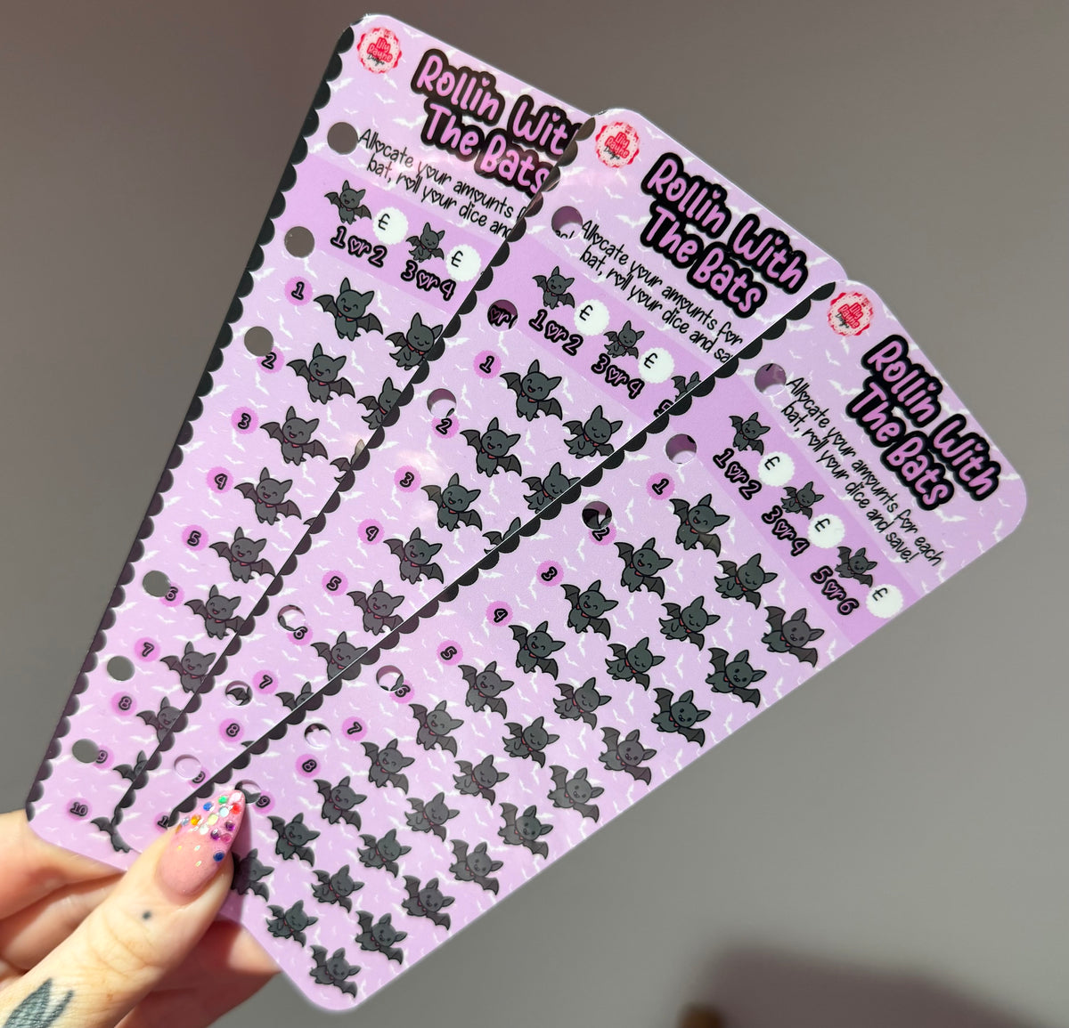 Rollin’ With The Bats Bookmark Saving Challenge
