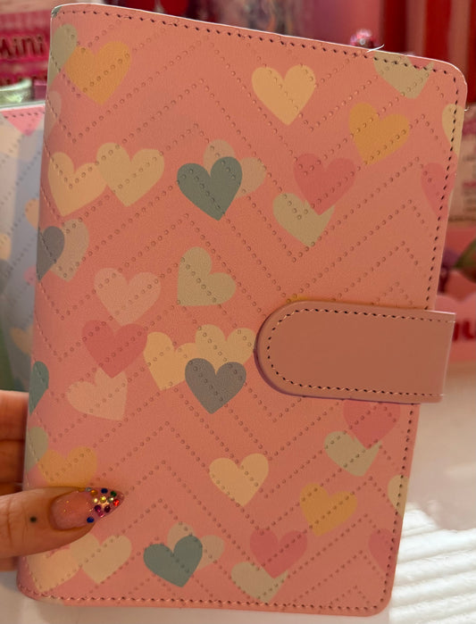 Pastel Hearts A6 Budget Binder