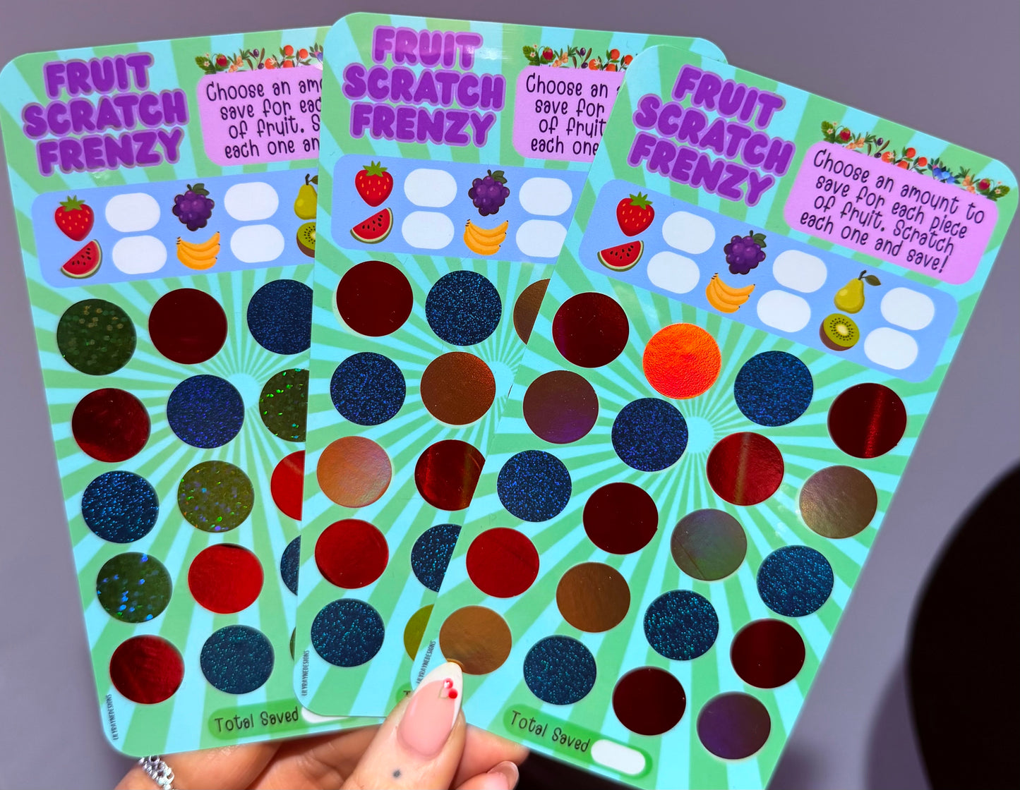 Fruit Scratch Frenzy Saving Challenge