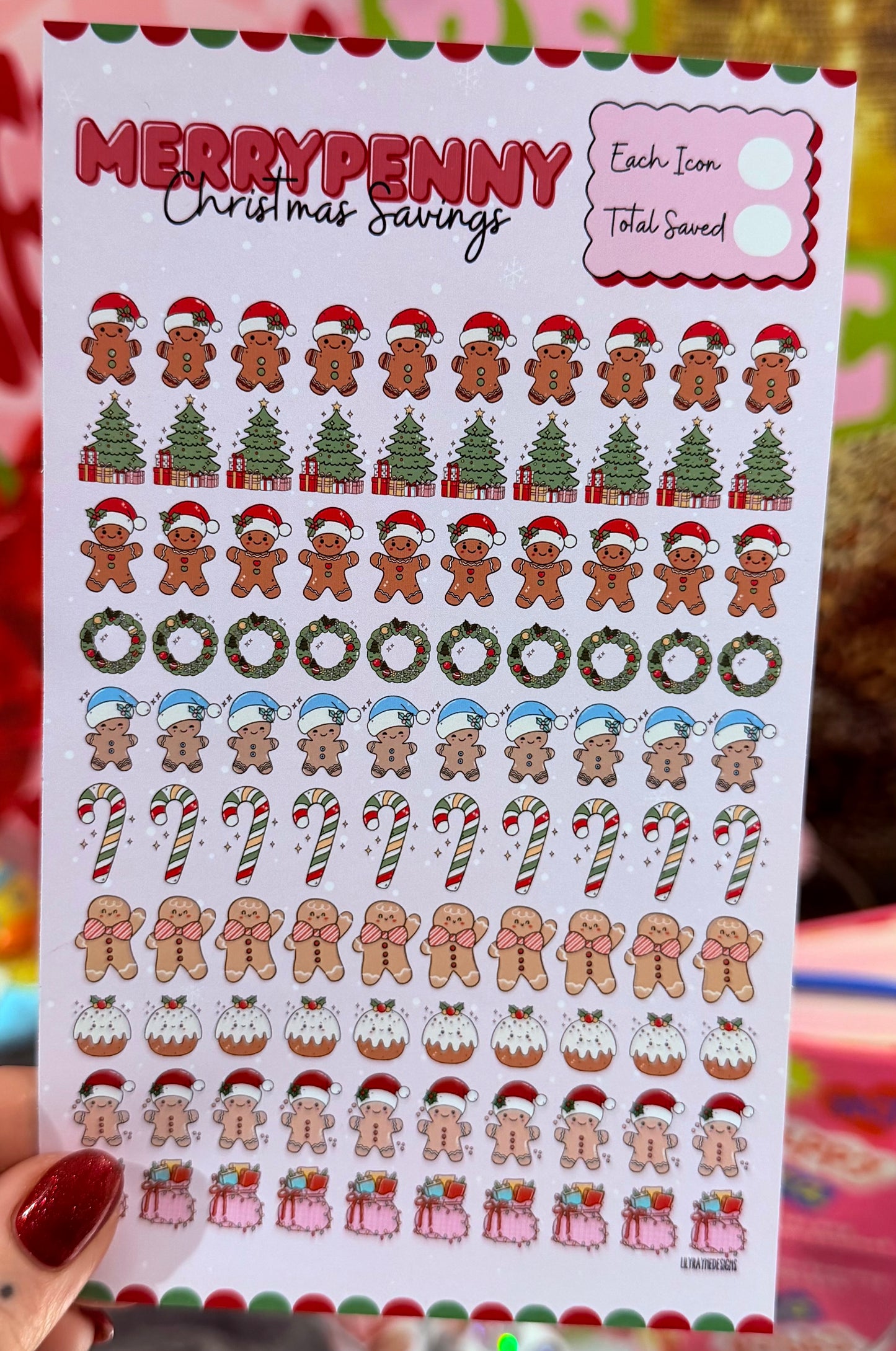 Merry Penny Saving Tin Sticker