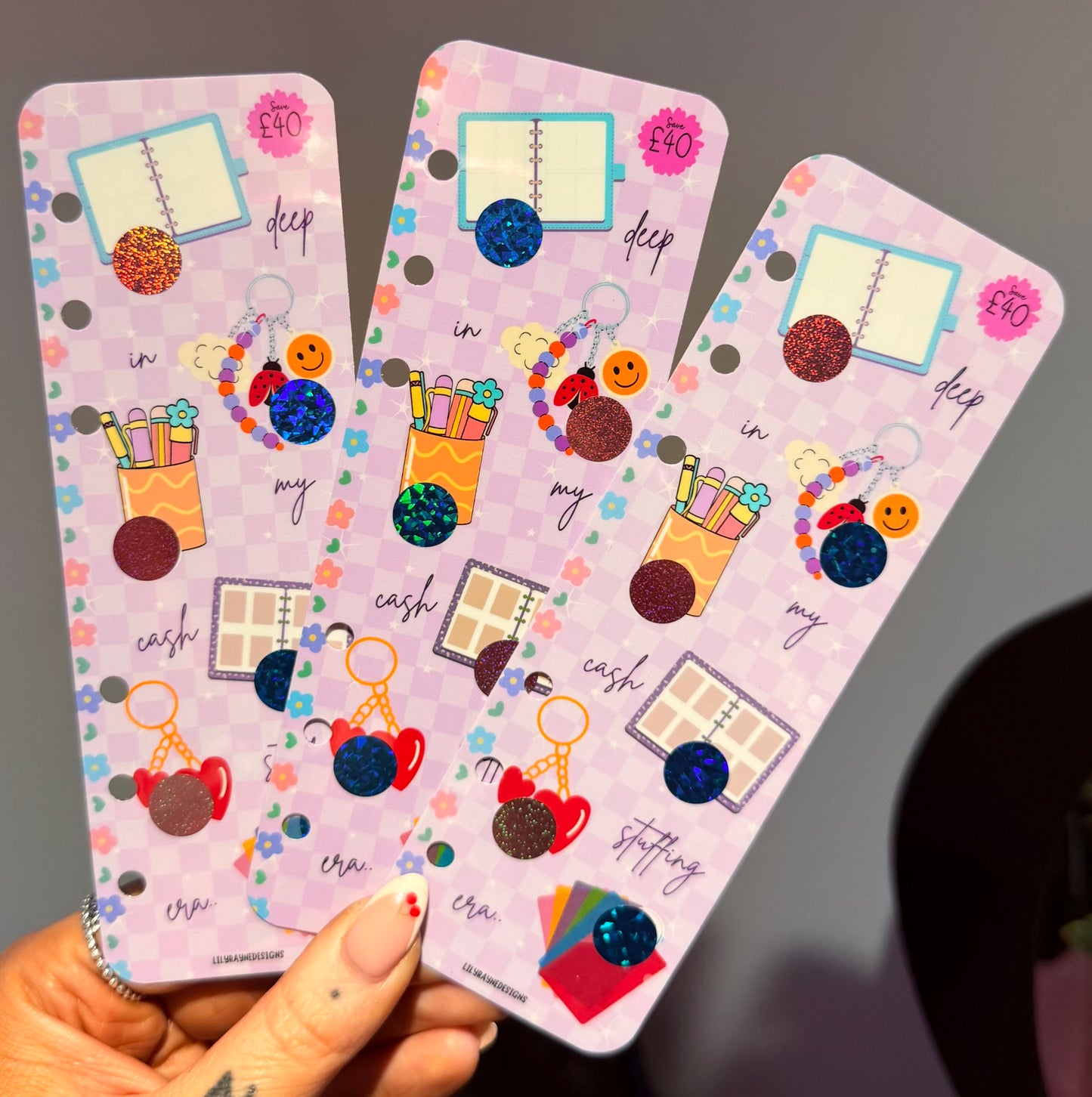 Cash Stuffing Bookmark Saving Challenge