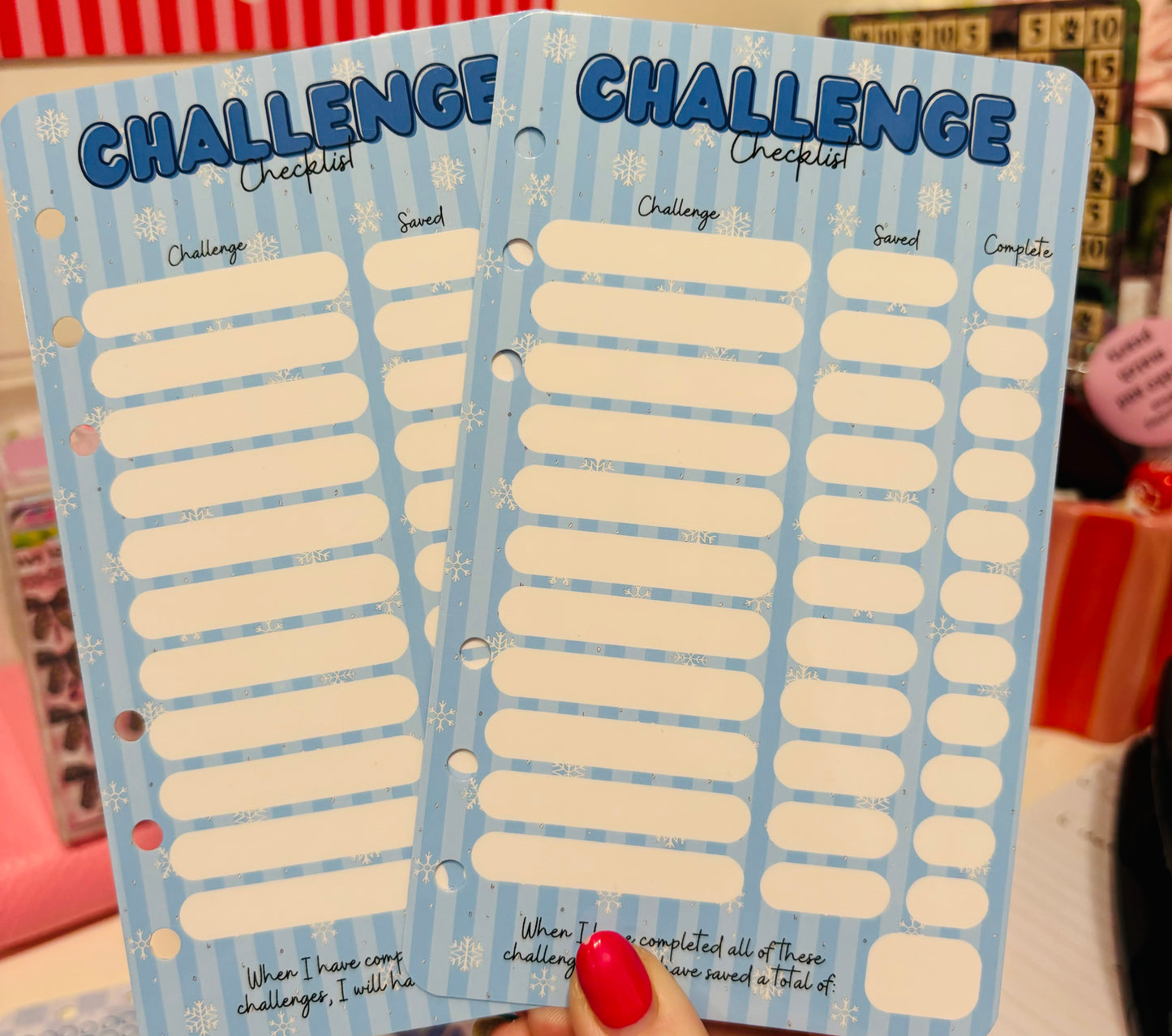 Winter Challenge Checklist