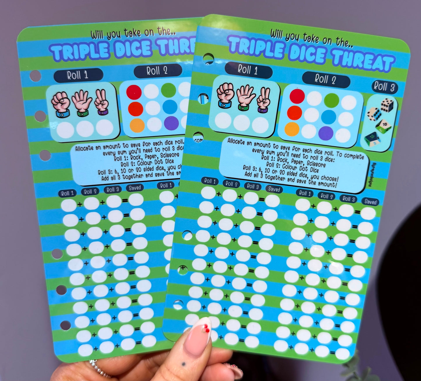 Triple Dice Threat Dashboard Game