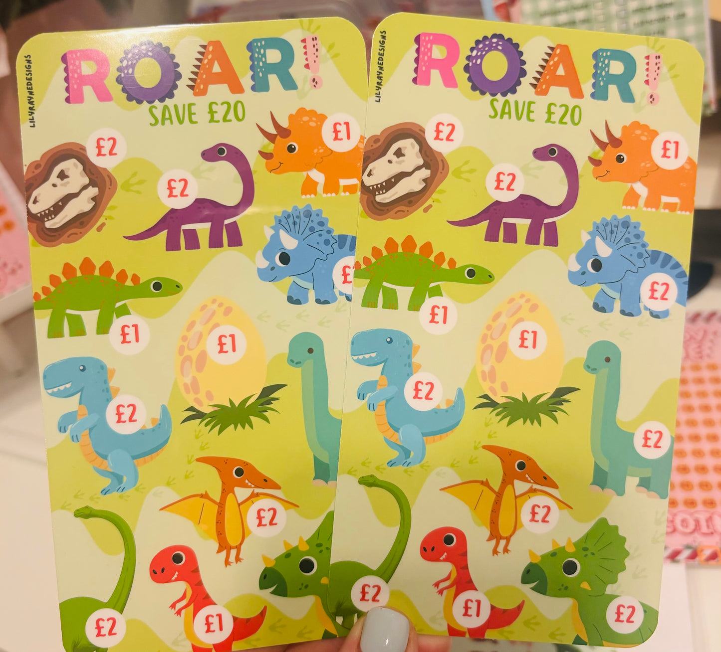 Dinosaur Pocket Money Saving Challenge