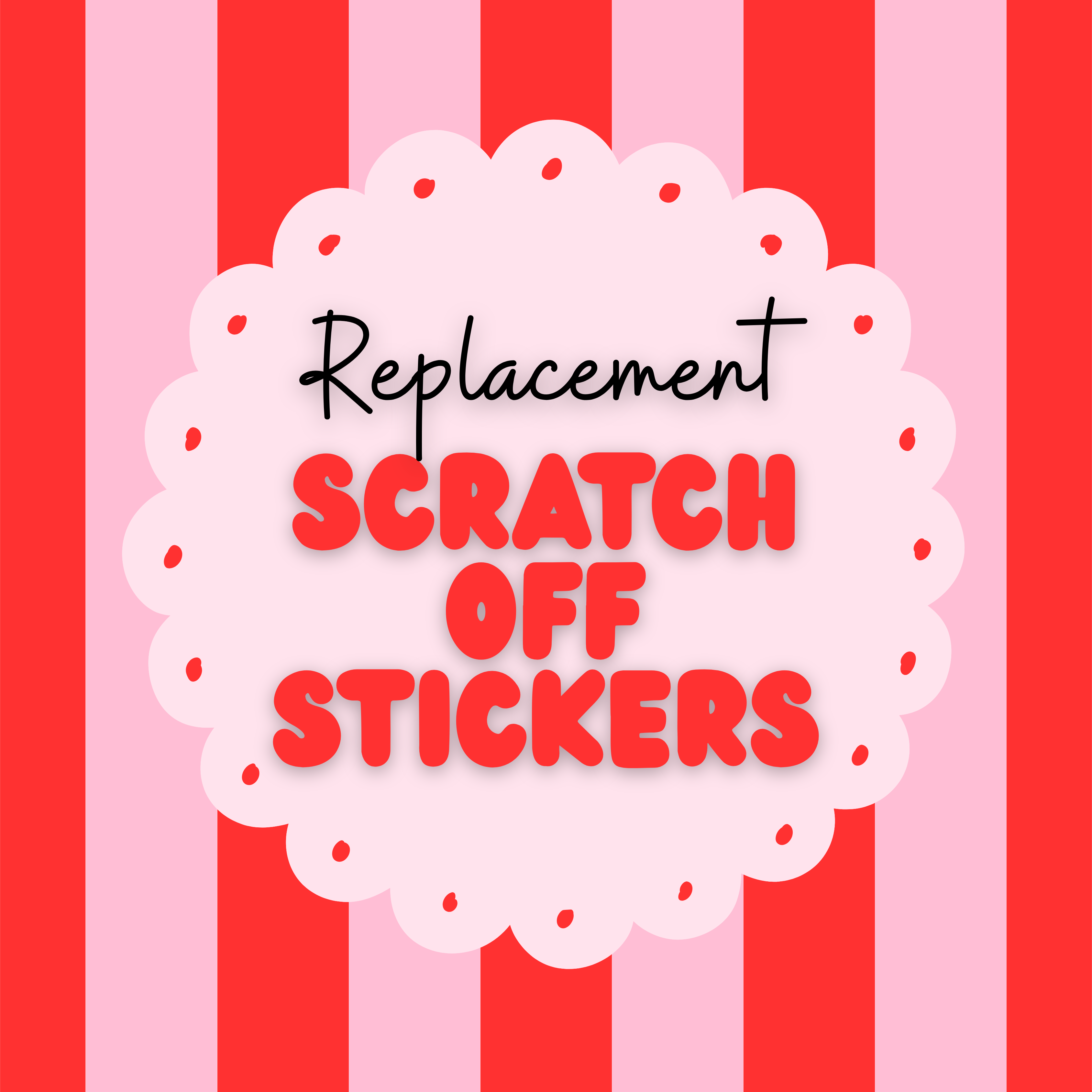 20 Replacement Scratch Off Stickers – Lily Rayne Designs