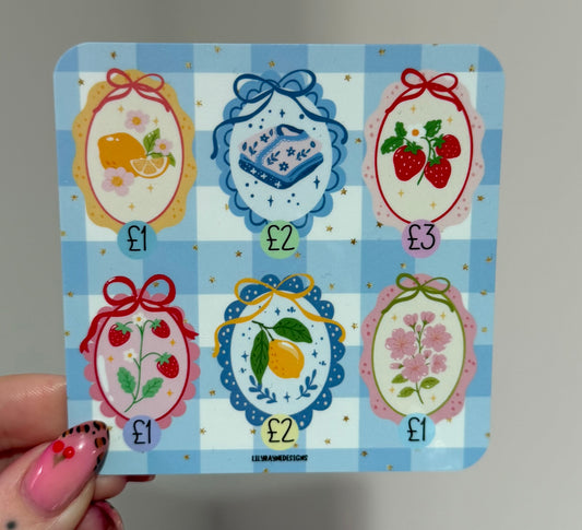 Mini Fruit Stamp Saving Challenge