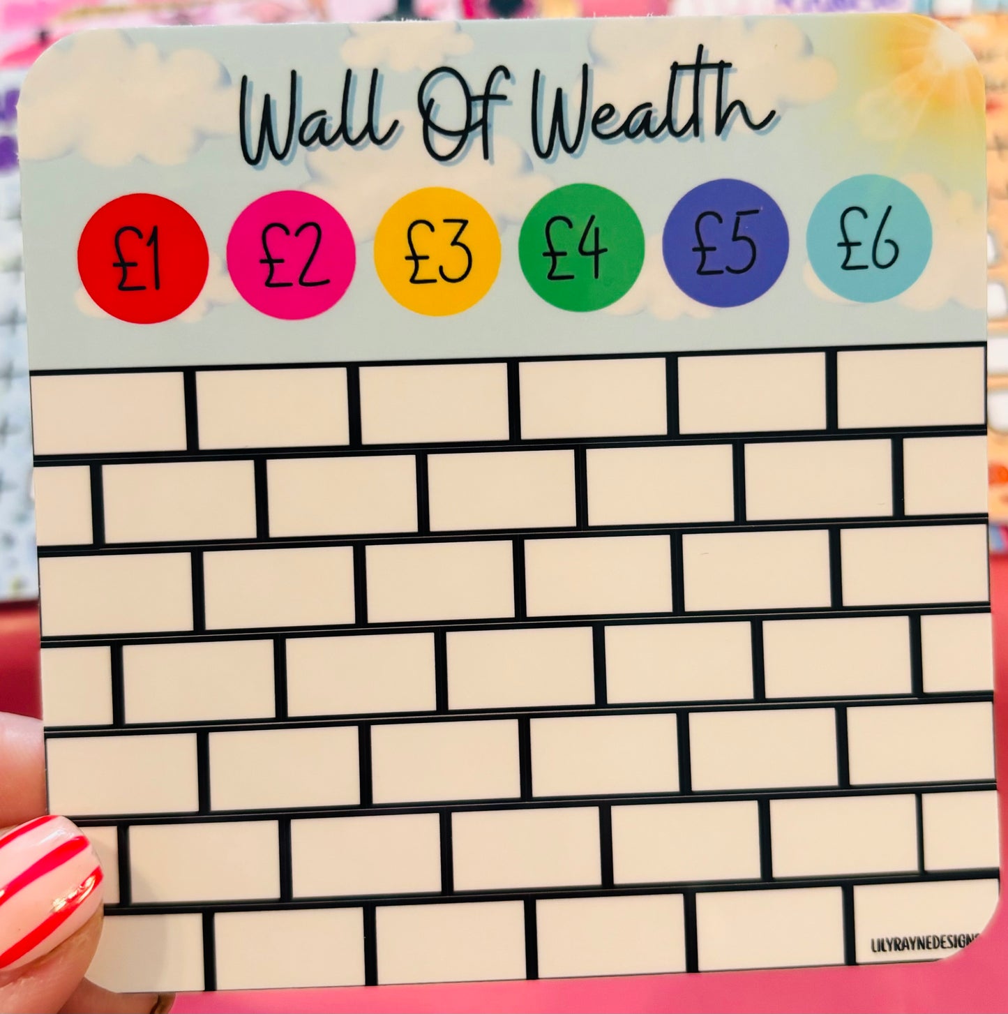 Mini Wall Of Wealth Saving Challenge