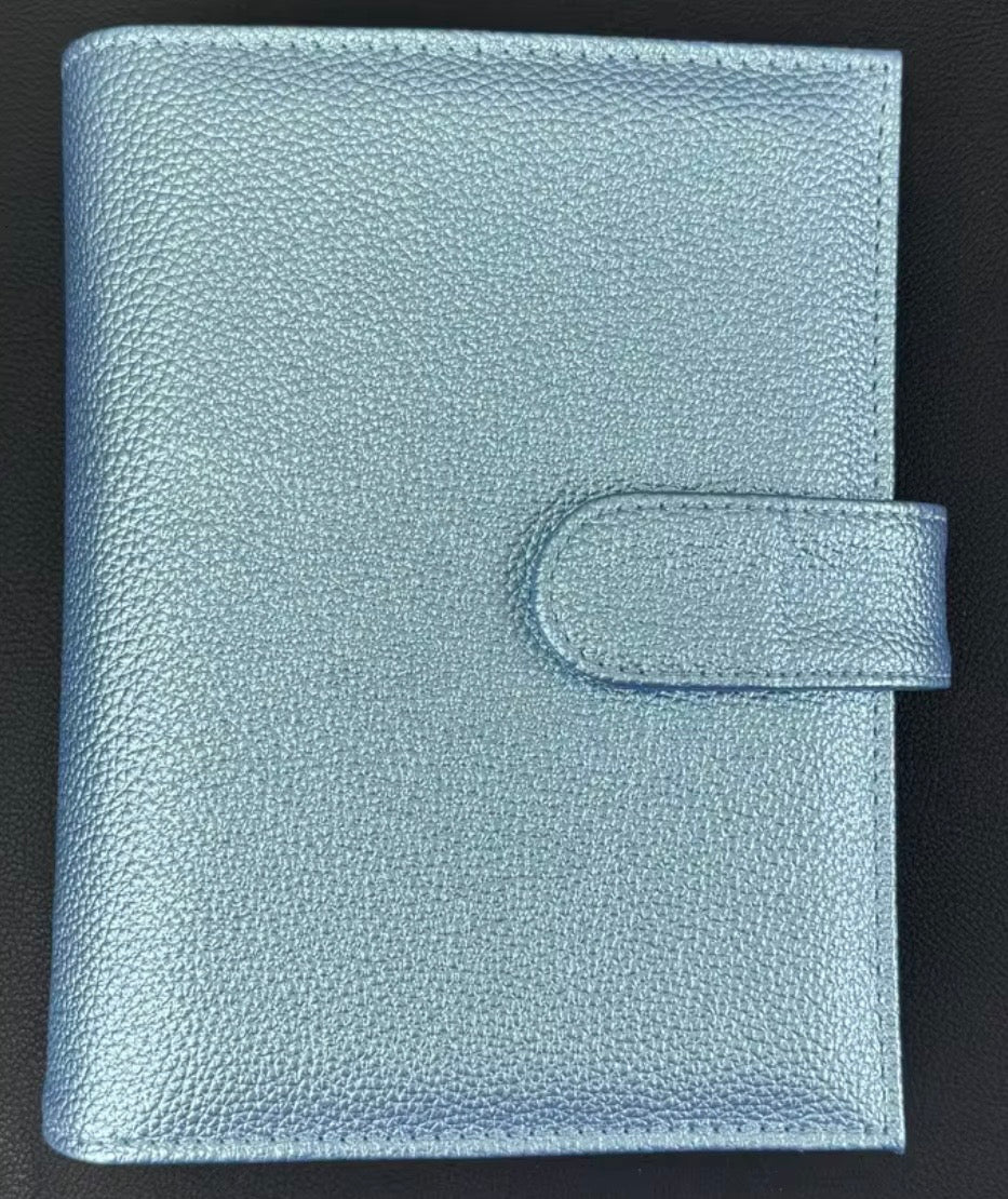 COMING SOON 🩷🩵💛🧡💚 Luxury Metallic Pebble A6 Binder 💚💛🧡🩵🩷