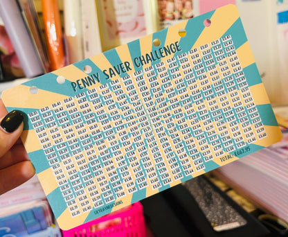 Penny Saver Challenge A6 Binder Dashboard