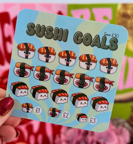Mini Sushi Goals Saving Challenge