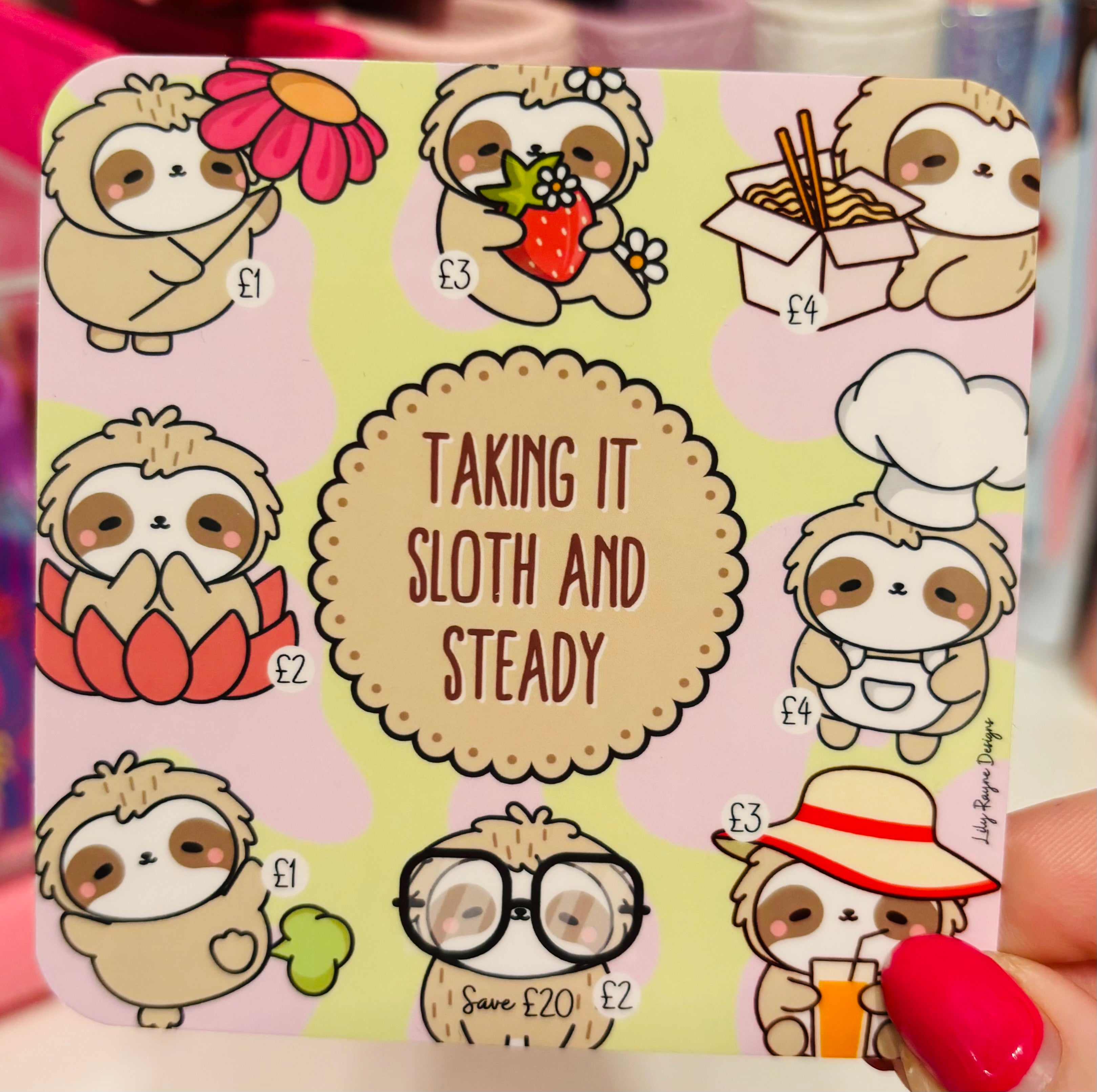 Mini Sloth Saving Challenge – Lily Rayne Designs