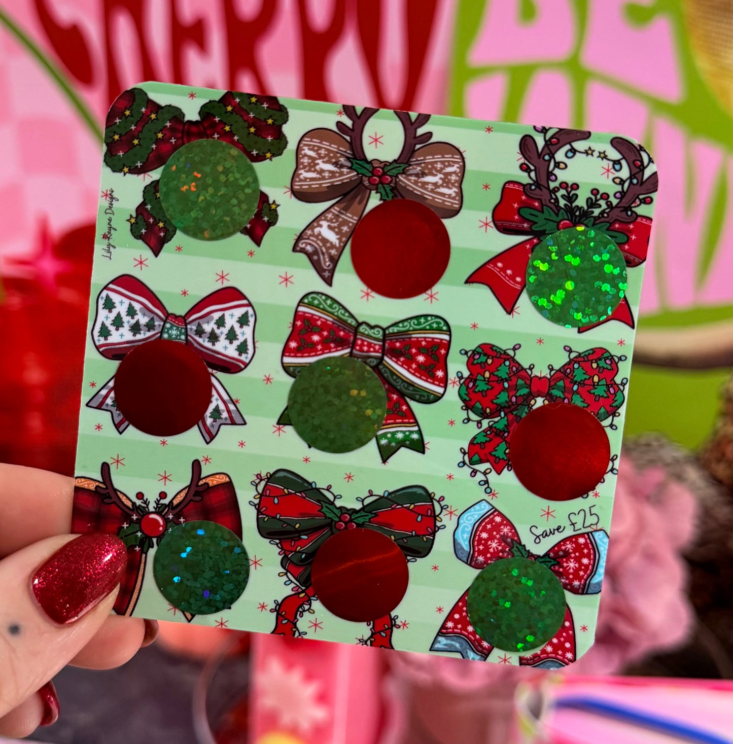 Mini Christmas Bow Saving Challenge