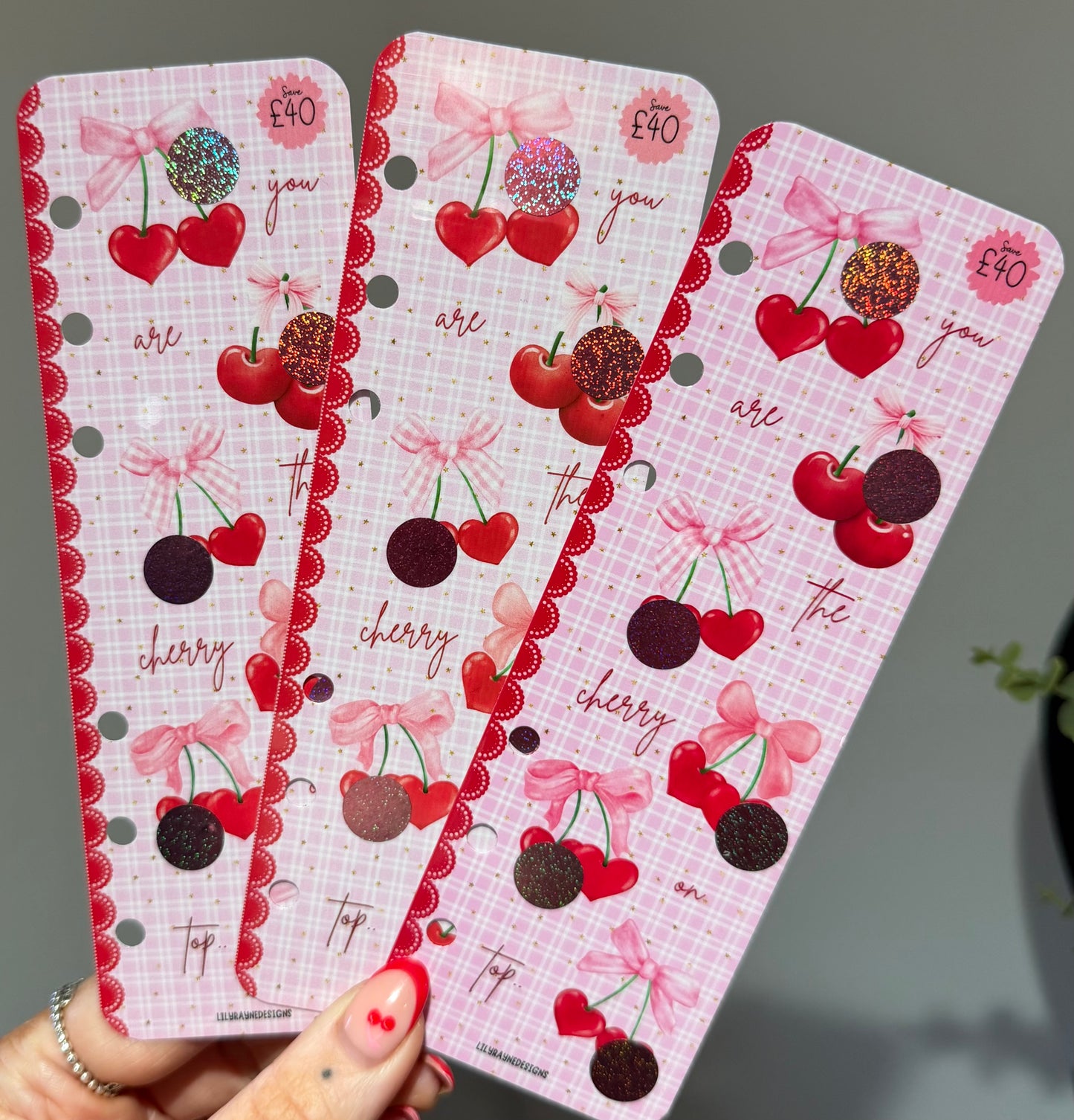 Cherry Bookmark Saving Challenge
