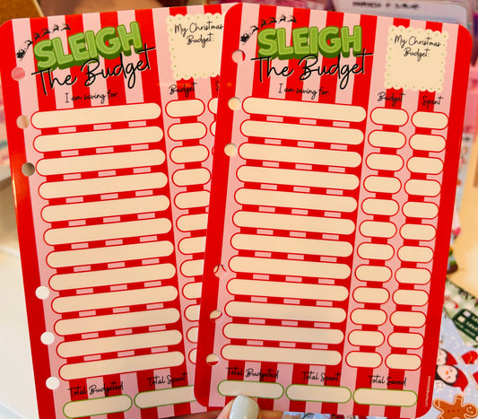 Sleigh The Budget Binder Dashboard