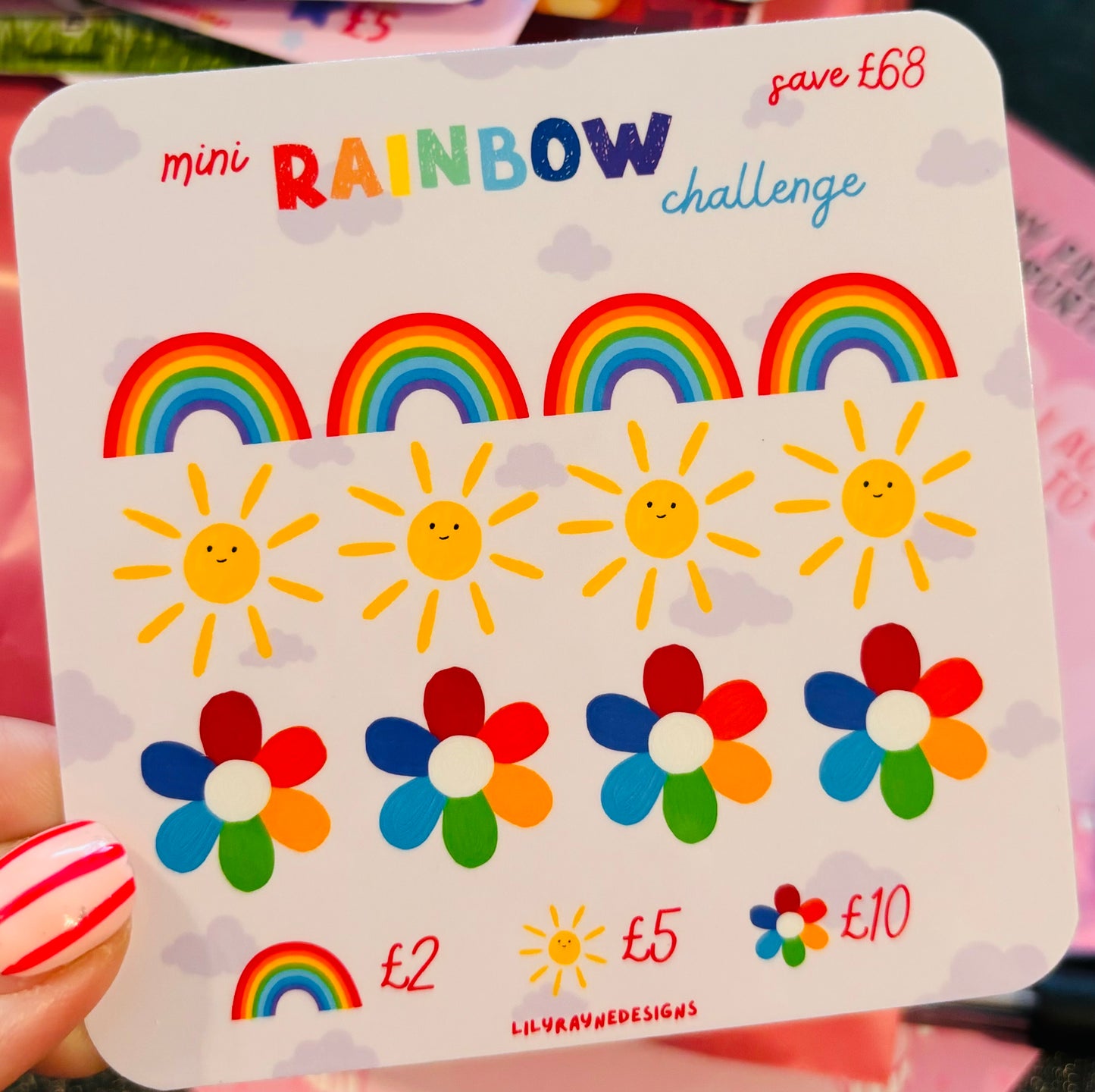 Mini Rainbow Saving Challenge