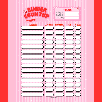 Binder Count Up Notepad