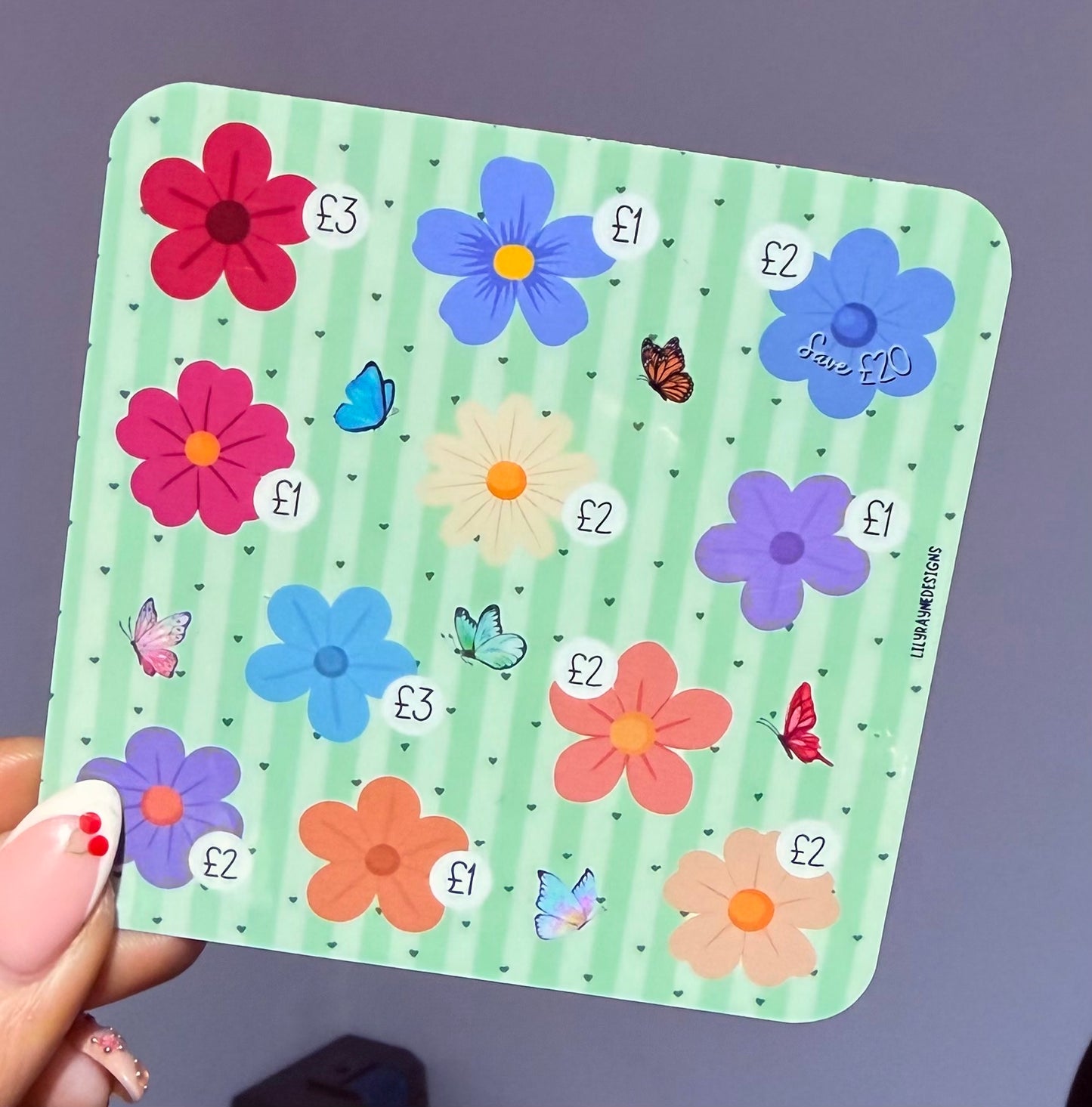 Mini Flowers Saving Challenge