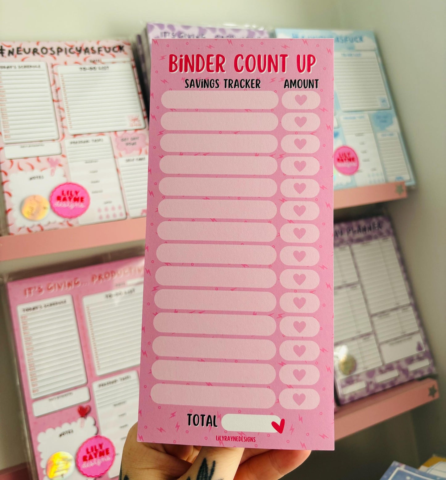 Binder Count Up Notepad