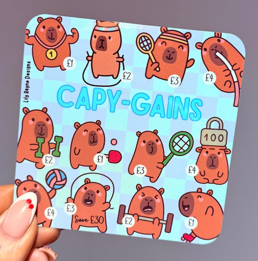 Mini Capy Gains Saving Challenge