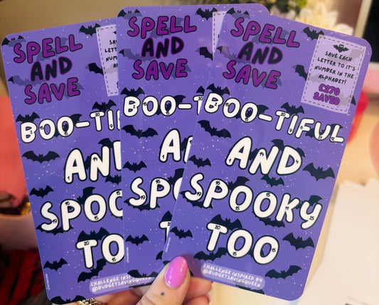 Halloween Spell & Save Saving Challenge