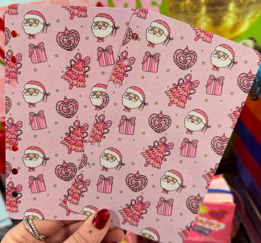 Pink Santa Christmas Dashboard