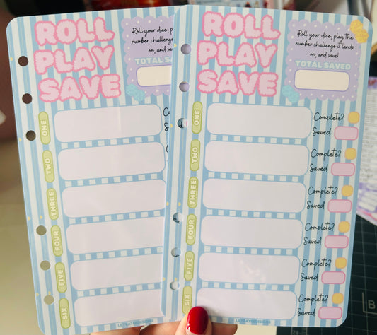 Roll, Play, Save Challenge Dashboard