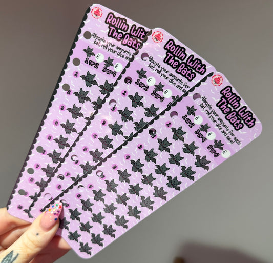 Rollin’ With The Bats Bookmark Saving Challenge