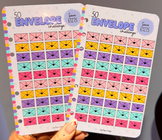50 Envelope Challenge Dashboard
