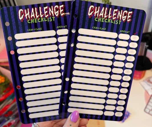 Halloween Challenge Checklist Dashboard