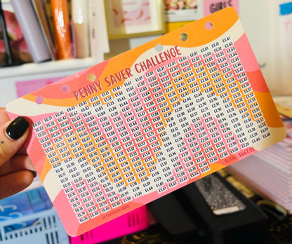 Penny Saver Challenge A6 Binder Dashboard