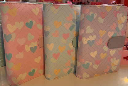 Pastel Hearts A6 Budget Binder