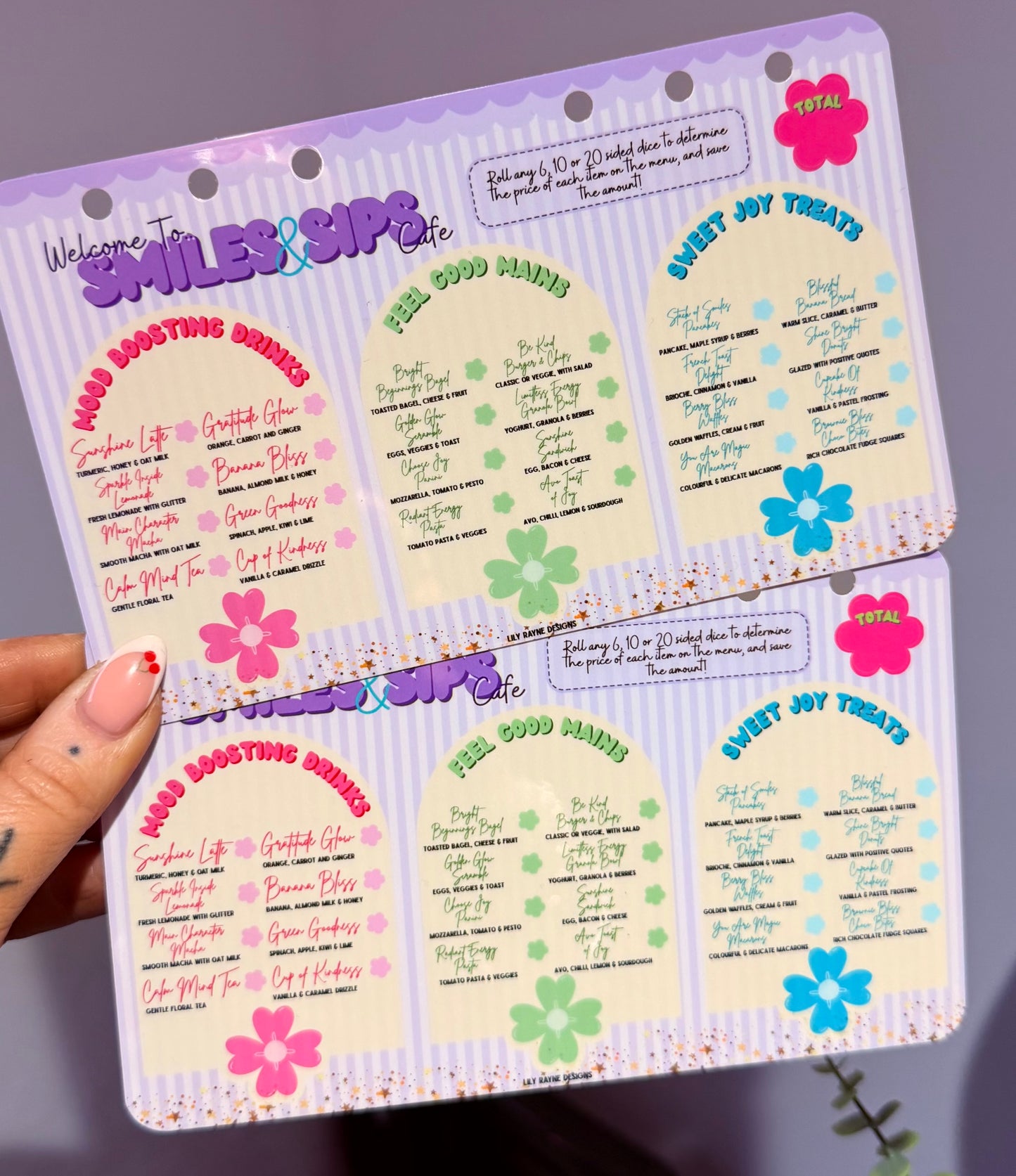 Smiles & Sips Cafe Dashboard Game