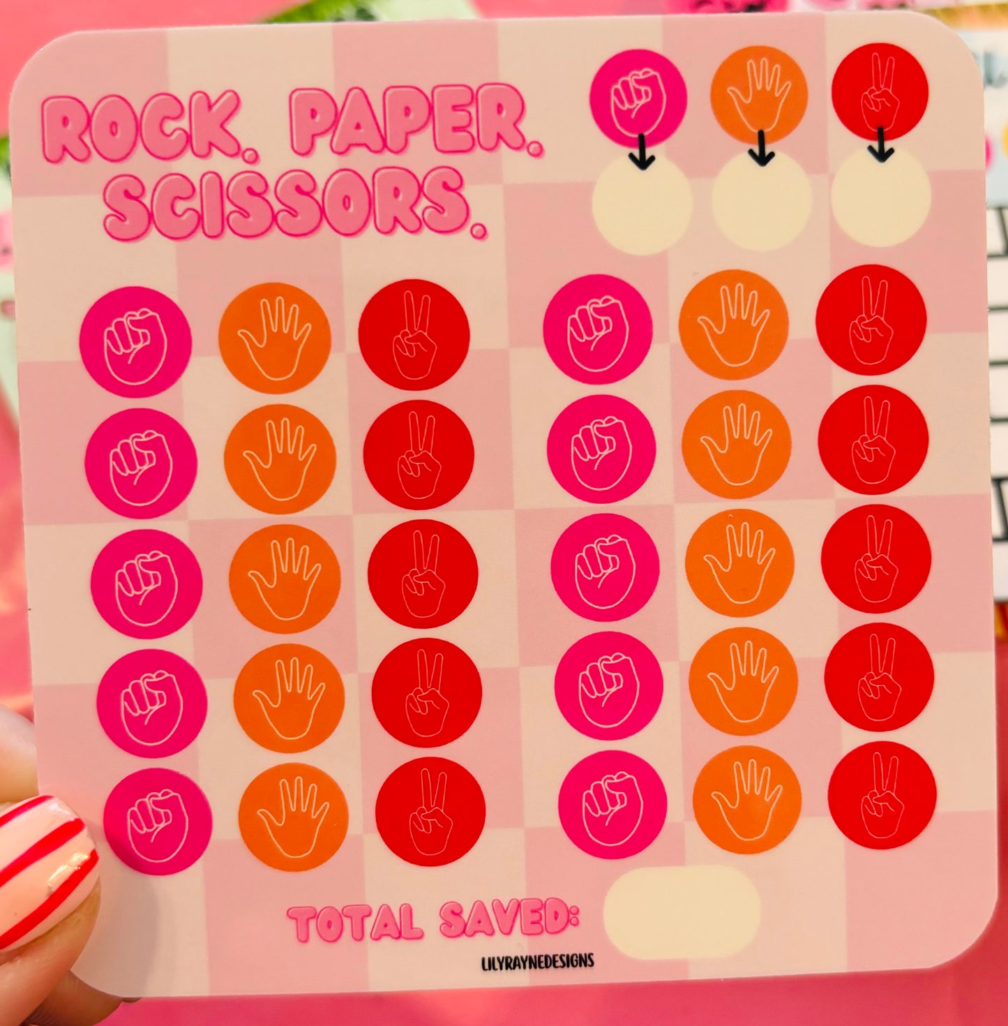 Mini Rock, Paper, Scissors Saving Challenge