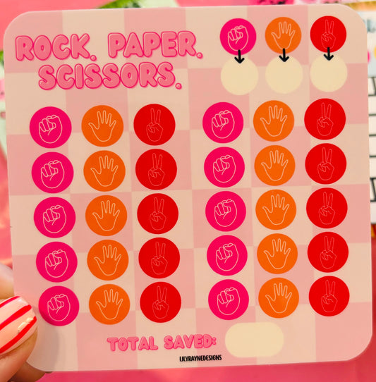 Mini Rock, Paper, Scissors Saving Challenge