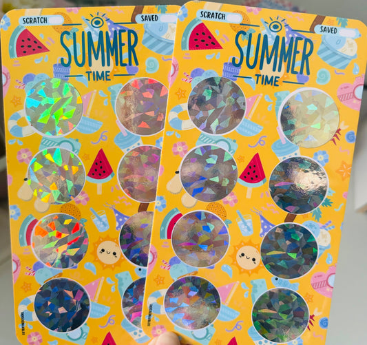 Summer Scratch Off Saving Challenge