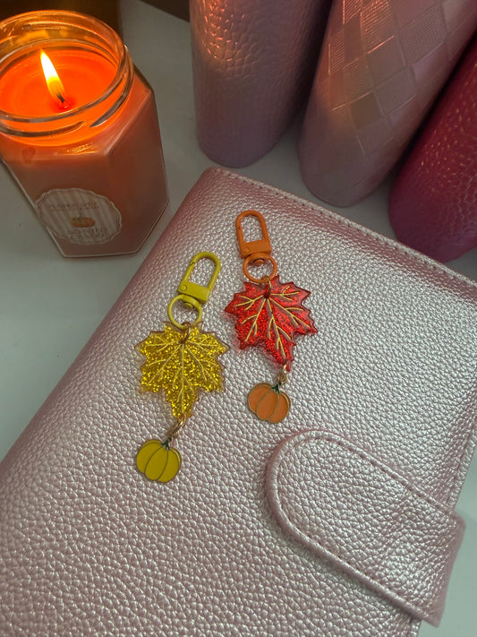 Autumn Leaf Binder Charm
