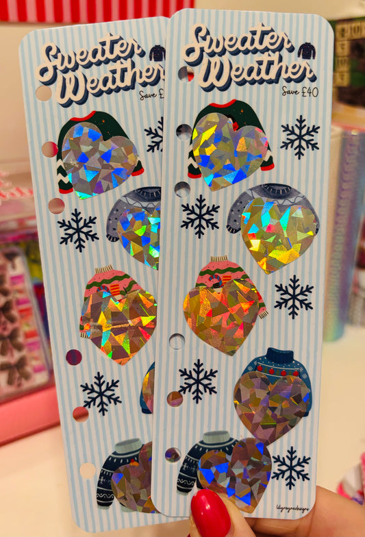 Sweater Weather Divider Saving Challenge