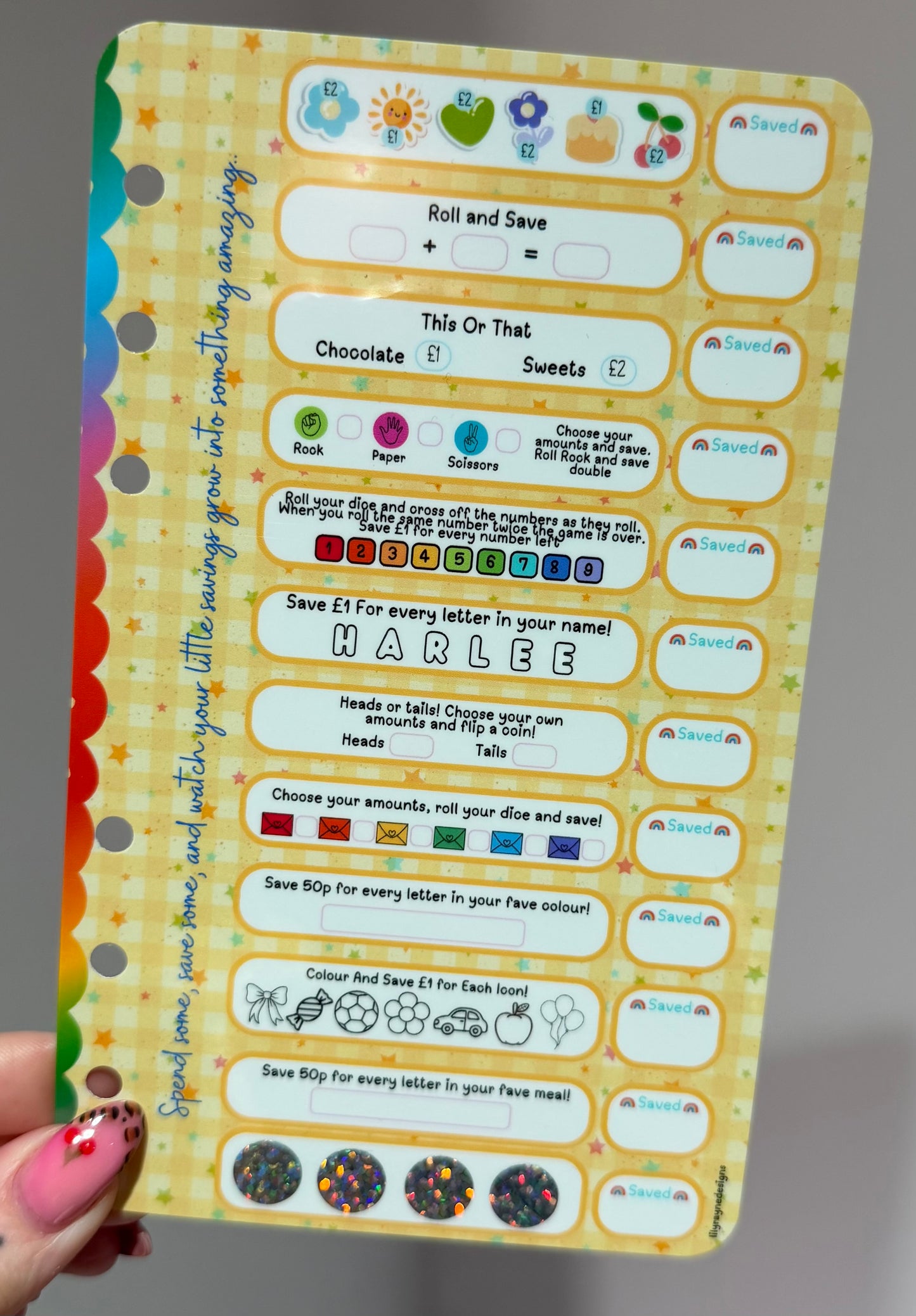 Custom Kids Personal Games Dashboard