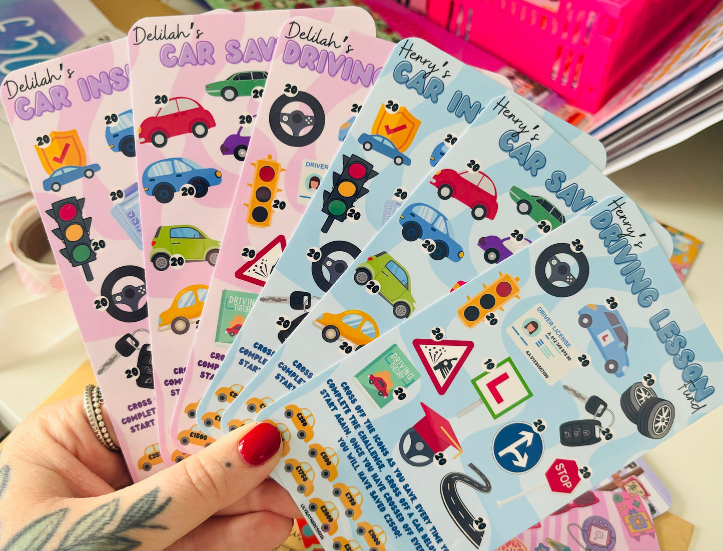 Personalised Car, Insurance & Driving Lessons Saving Challenges