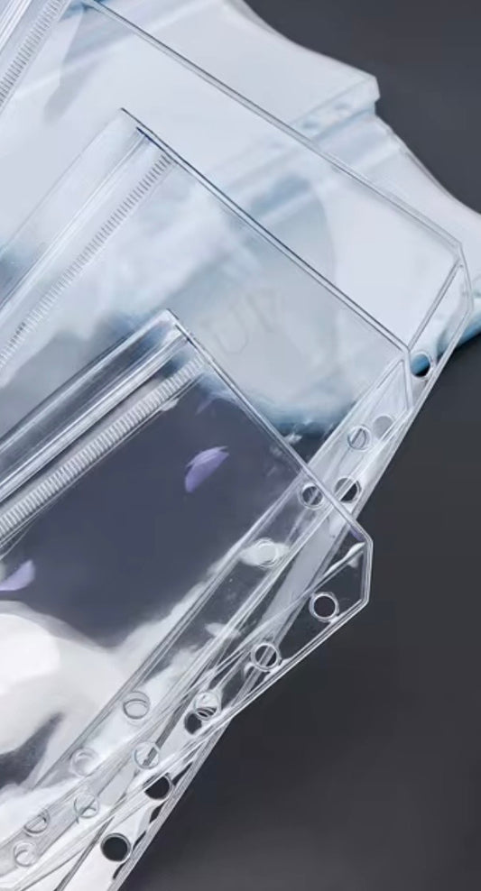 A6 Double Pocket Gloss Binder Wallet
