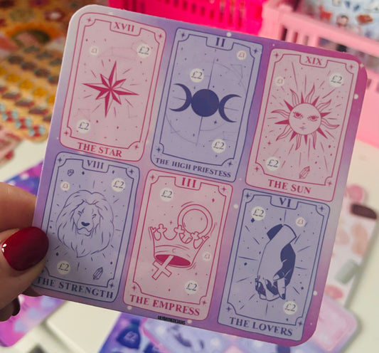 Mini Tarrot Card Saving Challenge