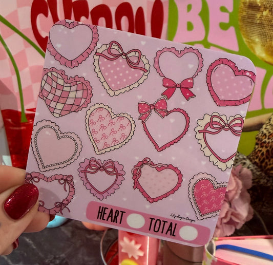Mini Pink Hearts Saving Challenge