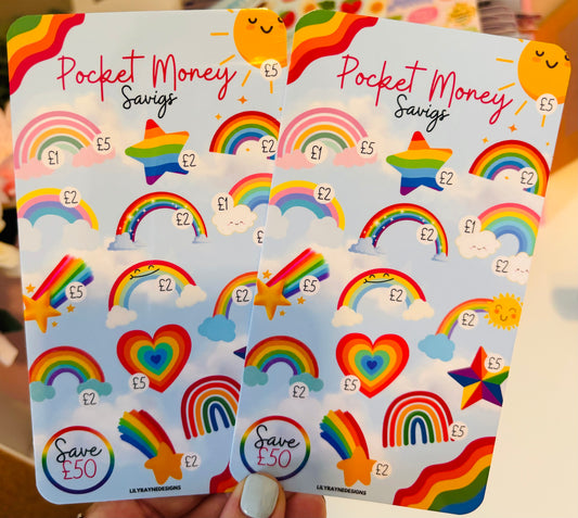 Rainbow Pocket Money Saving Challenge
