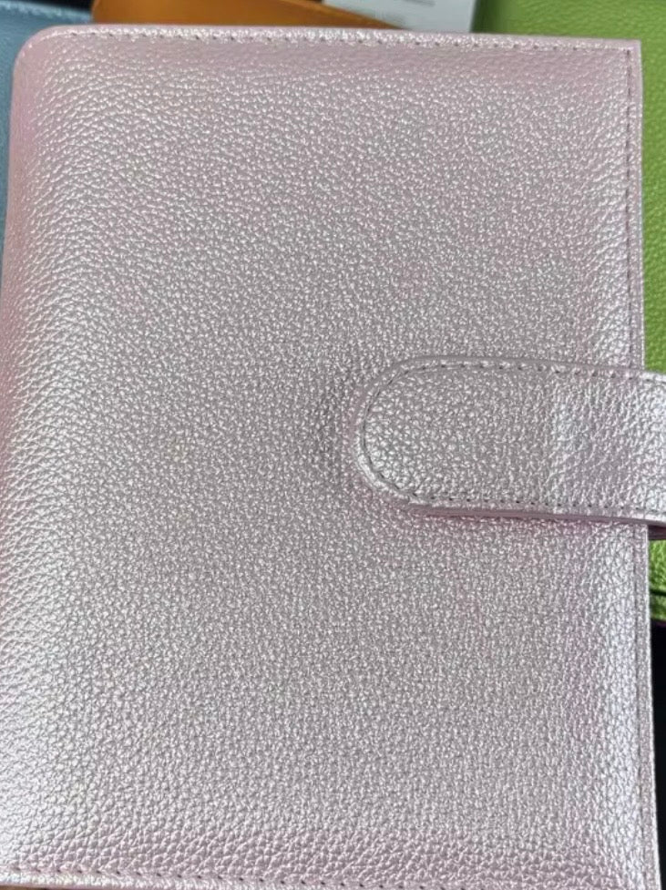 COMING SOON 🩷🩵💛🧡💚 Luxury Metallic Pebble A6 Binder 💚💛🧡🩵🩷